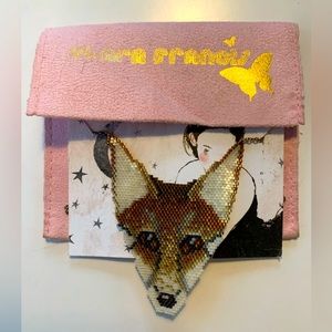 Clara Francis bespoke beaded Fox necklace